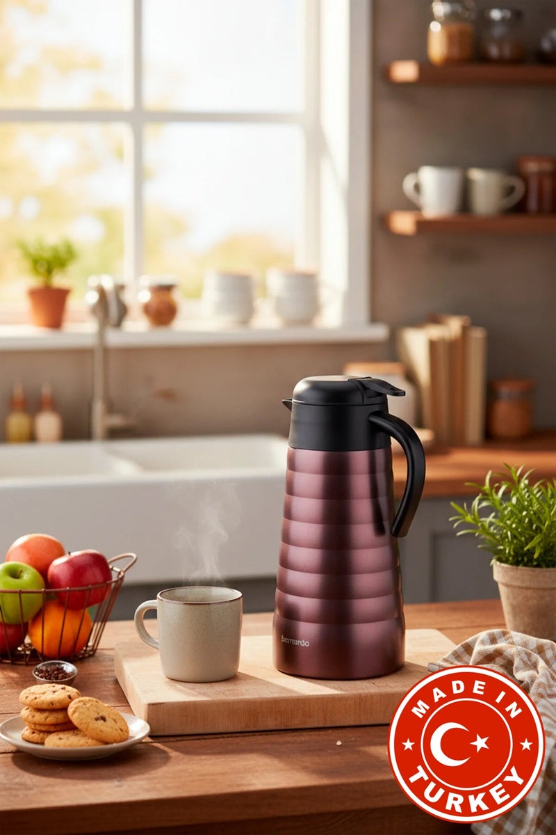 Bernardo Nora 2 Liter Steel Thermos Rose (Made in Turkey) - Image 1